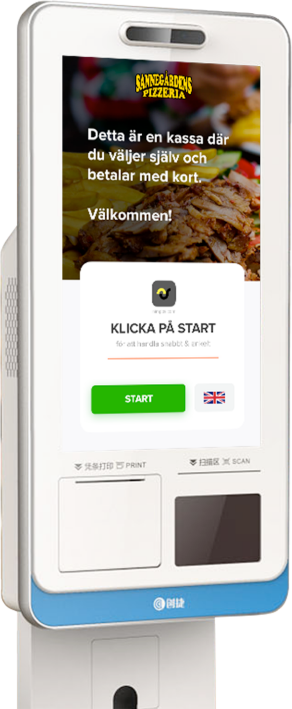Nimpos Expresskassa självbetjäningskassa